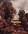 Le paysage romantique de Cornfield John Constable